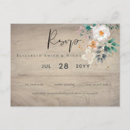 BUDGET Vår Wildblommor Barn Garden Wedding Vykort