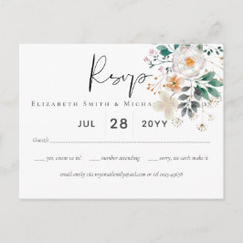 BUDGET Vår Wildblommor Barn Garden Wedding Vykort