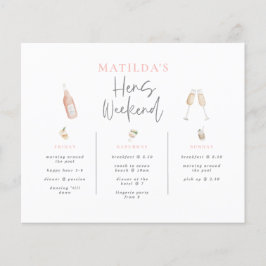 budget Vattenfärgschampagne höns helg 3 dagar Flygblad