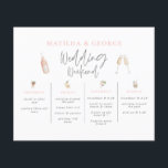 budget Vattenfärgsdryckerna bröllop helg på resväg Flygblad<br><div class="desc">Resväg för bröllop helg. Vattenfärgat champagne dricker roligt moderna illustrationer. En del av en matchande samling.</div>