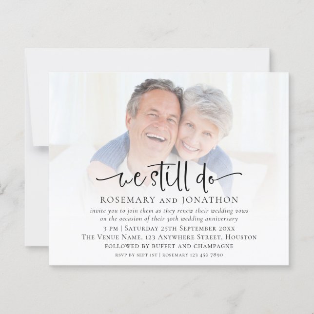 Budget vi fortfarande gör Photo Vow Renewal-jubile (Framsida)