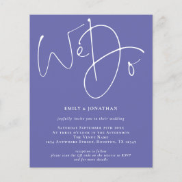 Budget vi gör Blue QR-inbjudan