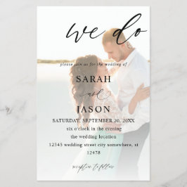 Budget Vi gör fotokalligrafi Bröllop MEDIUM STORLE Flygblad