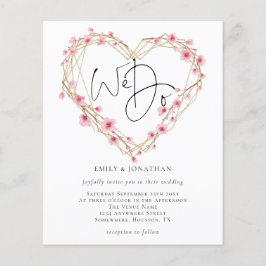 Budget Vi gör Sakura Heart Bröllobbjudan i Ram