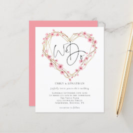 Budget Vi gör Sakura Heart Bröllobbjudan i Ram