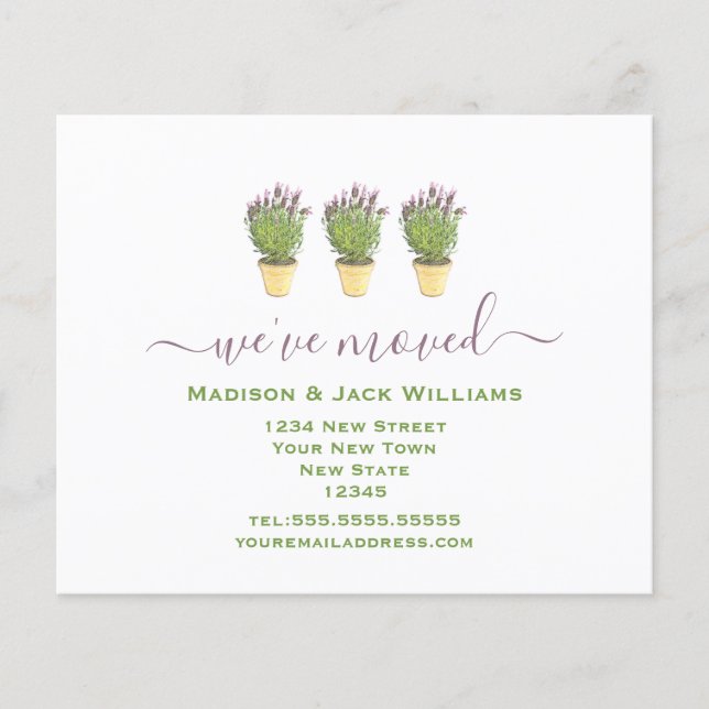 Budget Vi har flyttat | Ny adress | Nytt hem  (Framsida)