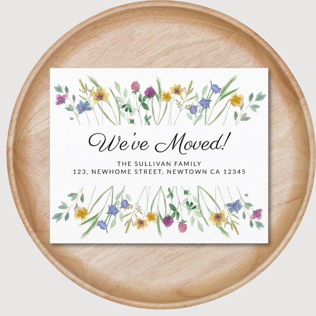 Budget Vi har flyttat Wildbloms Flytta Meddelande (Skapare uppladdad)