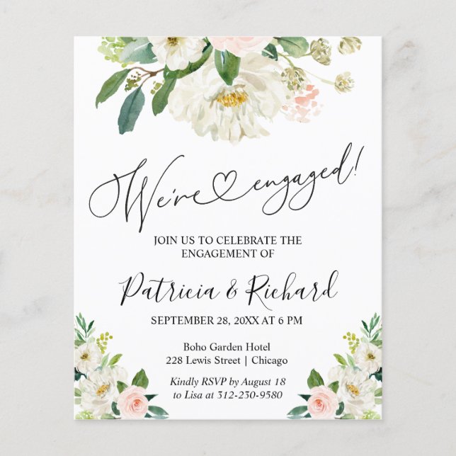 Budget Vi har inbjudan till Förlovningsfest (Framsida)