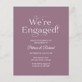 Budget Vi har inbjudan till Förlovningsfest