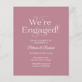 Budget Vi har inbjudan till Förlovningsfest