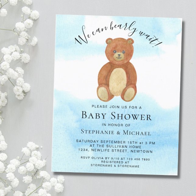 Budget Vi Kan Knappast Vänta Par Baby Shower  (Skapare uppladdad)