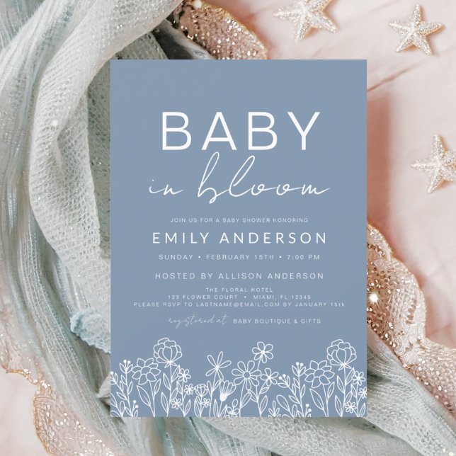 Budget Vildblomma Bebis i Blom Baby Shower (Skapare uppladdad)