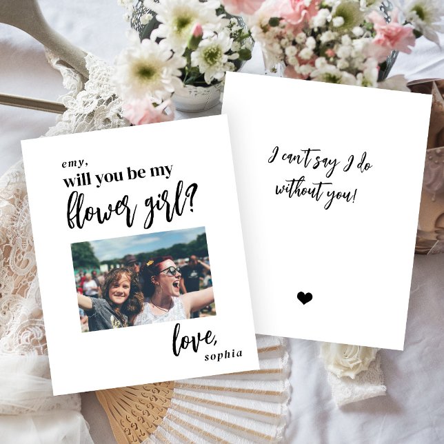 Budget vill du vara min blomsterflicka foto förfrå (Skapare uppladdad)