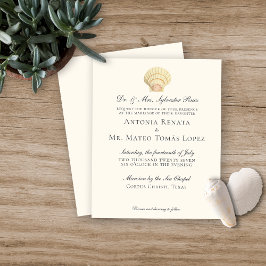 BUDGET Vintage Scallop Single Seashell Bröllop