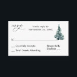 Budget Vinter Julgran SM Inget Måltid RSVP Tilläggskort<br><div class="desc">Spara pengar på bröllops- eller festinbjudningar med ett mindre RSVP-kort när du köper i paket.  Matcha dina inbjudningar med dina Vinter Julgran SM Inget Måltid RSVP-kort.

Vill du ha ett större RSVP-kort?  Se vår Burgunder & Rosafärgad Blommig samling för ett större RSVP här: 
https://www.zazzle.com/collections/vinter_bär_gran-119068559206462515?rf=238937196885903396</div>