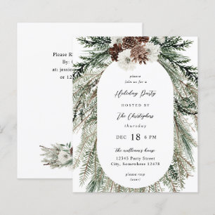 Budget Vinter Vit Blommig & Tall Julgran Christmas