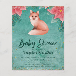 Budget Vinterpolske Räf Blommig Baby Shower