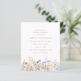 Budget Violetta Vildblommor Kant Bröllopsdusch