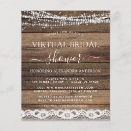 Budget Virtuell Bröllopsfest Rustik lantlig slingo