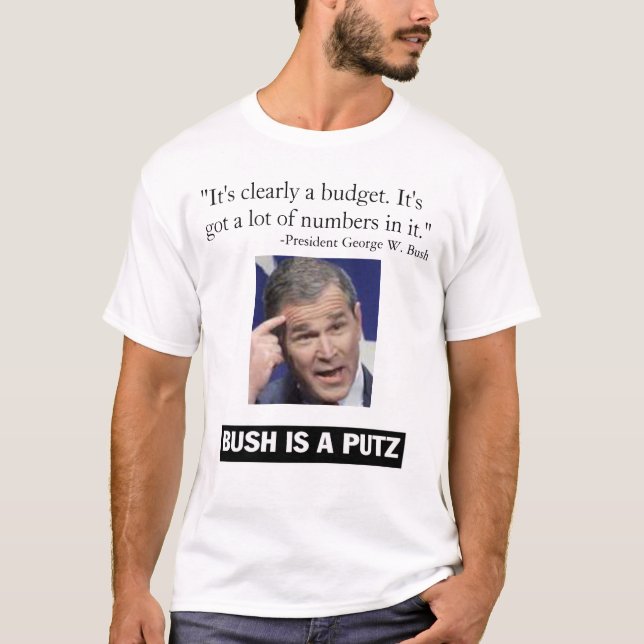 Budget- vishet tee shirt (Framsida)