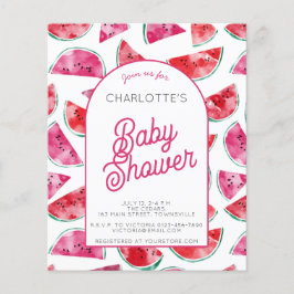 Budget Watermelon Baby Shower-inbjudan