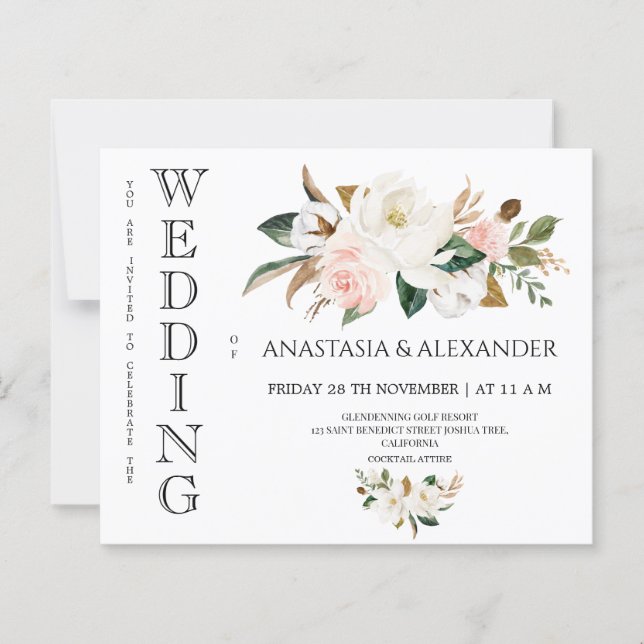 Budget Wedding invitations  (Framsida)