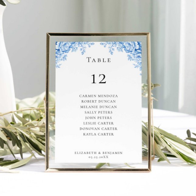 Budget Wedding Seating Chart Table Chinoiserie (Skapare uppladdad)
