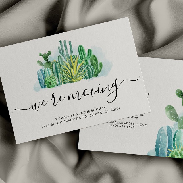 Budget We're Moving Cacti Change of Address (Skapare uppladdad)