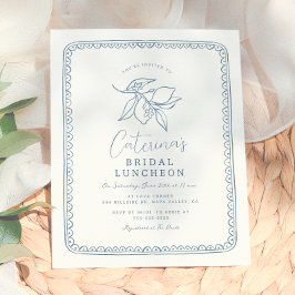 Budget Whimsical Citron & Blå Bröllopsdusch