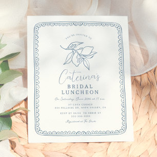 Budget Whimsical Citron & Blå Bröllopsdusch