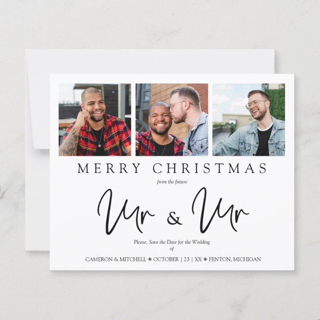 Budget Whimsical MR & MR Christmas Wedding Photo (Framsida)