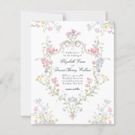 BUDGET Whimsical Rococo Blommig Krönings Hochzeit
