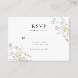 Budget Whimsical Rococo Blommig Kröningsdel Bröllo Tilläggskort