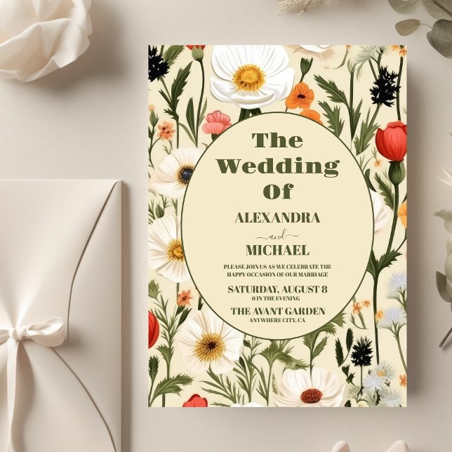Budget Whimsique Wildblomma Meadow Bröllop (Skapare uppladdad)