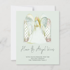 Budget Whimsisical Angel Ntivity-Helgdag Card