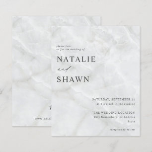 Budget White Marble Bröllop