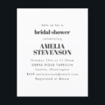 Budget White Minimalist Inbjudningskort för möhipp<br><div class="desc">Budget White Minimalist Inbjudningskort för möhippan</div>