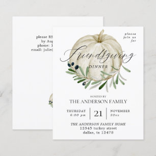 Budget White Pumpkin Friendsgiving