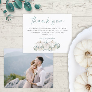 Budget White Pumpkins Photo Bröllop Tack