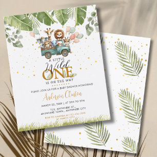 Budget Wild One Safari Baby Shower