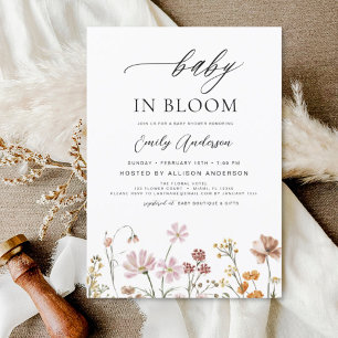 Budget Wildblomma Baby i Bloom Baby Shower