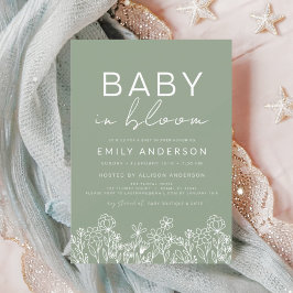 Budget Wildblomma Baby i Bloom Baby Shower