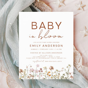 Budget Wildblomma Baby i Bloom Baby Shower