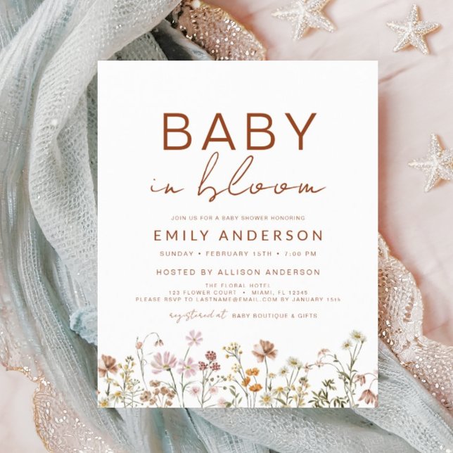 Budget Wildblomma Baby i Bloom Baby Shower (Skapare uppladdad)