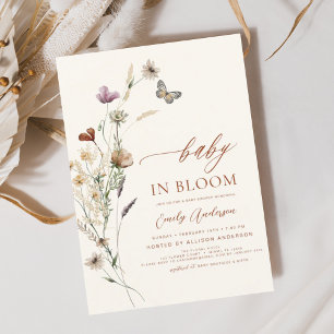 Budget Wildblomma Baby i Bloom Shower Terracotta