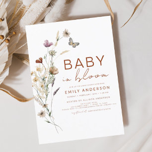 Budget Wildblomma Baby i Bloom Shower Terracotta