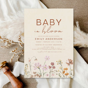 Budget Wildblomma Boho Baby i Bloom Baby Shower