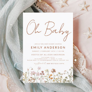 Budget Wildblomma Oh Baby Shower Blommigt