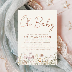 Budget Wildblomma Oh Baby Shower Blommigt