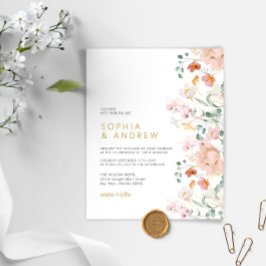 Budget Wildblommornas bröllopsinbjudan